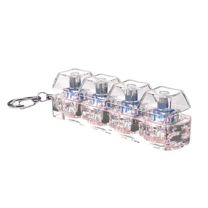 Keyboard Key Toy Party Stress Relief DIY Fidget Button Keycap Fidget Keychain Keyboard Keychain Toys Finger Keyboard Caps Toy - Gaming Factory Neu