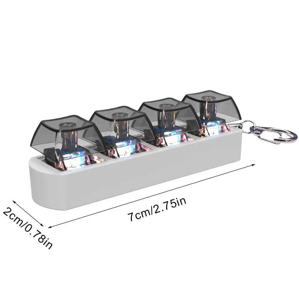 Keyboard Key Toy Party Stress Relief DIY Fidget Button Keycap Fidget Keychain Keyboard Keychain Toys Finger Keyboard Caps Toy - Gaming Factory Neu