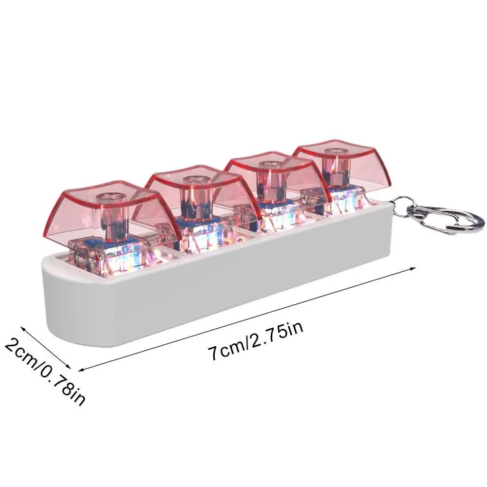 Keyboard Key Toy Party Stress Relief DIY Fidget Button Keycap Fidget Keychain Keyboard Keychain Toys Finger Keyboard Caps Toy - Gaming Factory Neu